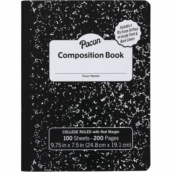 Pacon Corporation Book Comp Dryerase College PACPMMK37106DE
