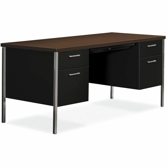 The HON Company Desk Double Ped Mocha HON34962MOP