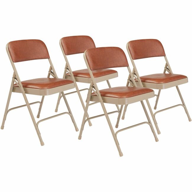National Public Seating Chair Fold Vin Brwn 1200SER NPS1203