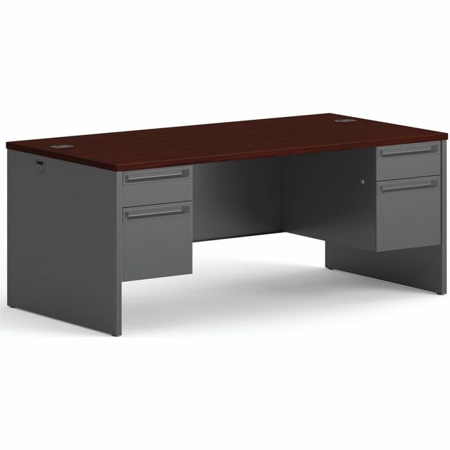 The HON Company Desk Dbl Ped 72" MY/CCL HON38180NS