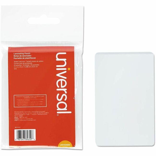 Universal Office Products Pouch Wallet Size 25/PK UNV84650
