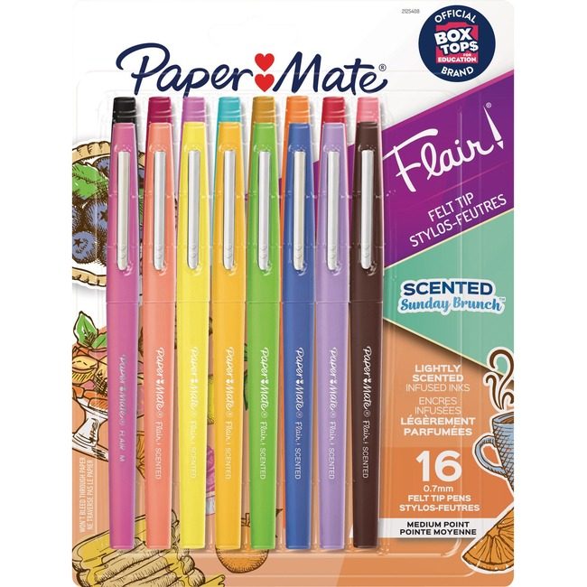 Newell Brands Paper Mate Pen Flair Scented 16 Count Assorted PAP2125408