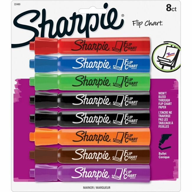 Sharpie / Expo / Prismacolor / Sanford Newell Brands / Sanford Sharpie / Expo / Prismacolor / Marker Flip 8 Count Assorted SAN22480PP