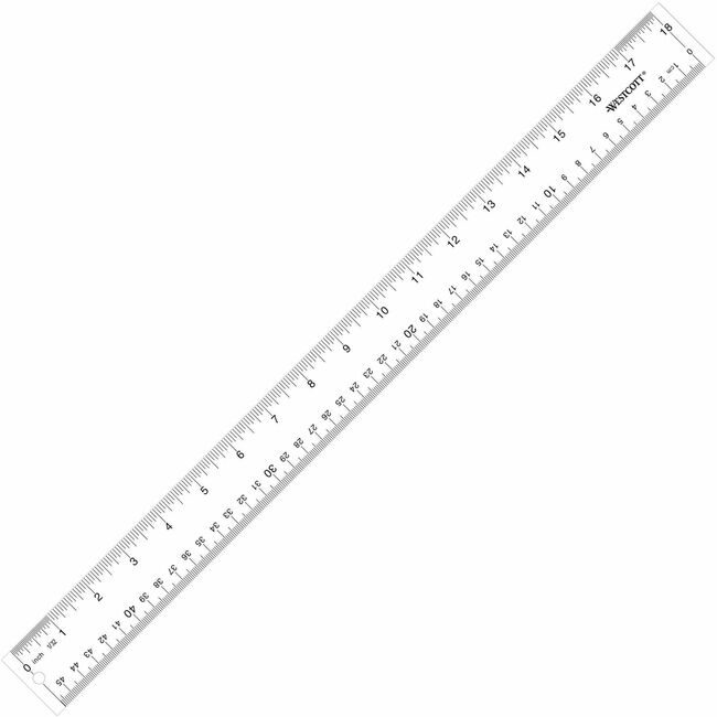 Westcott / Acme United Acme United Corporation Westcott / Ruler Acrylic See-Thru 18" ACM10564