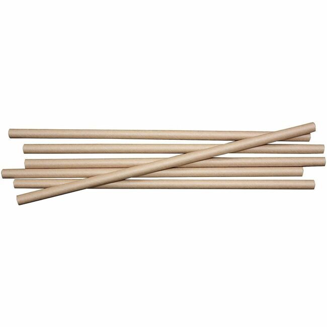 World Centric Straw Kraft 8" Natural 6000 WORSTPA8K