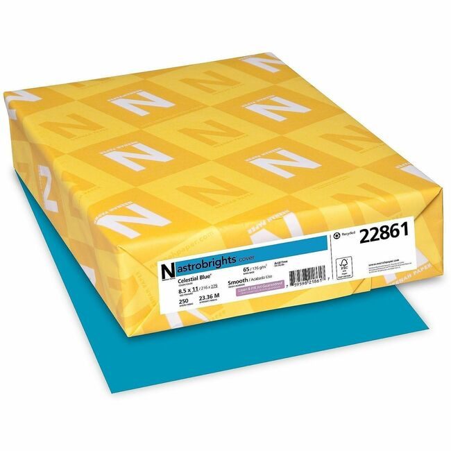 Neenah Paper, Inc. Astrobrights Astrobrt 65# Celst Be WAU22861