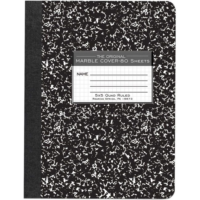Roaring Spring Paper Products Book Marble Comp 8 Count 5X5 ROA77227