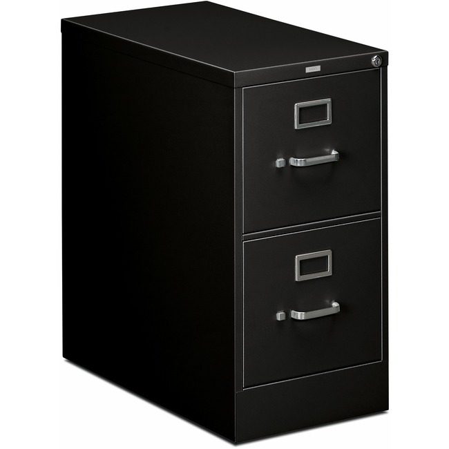 The HON Company File Letter 2DRW W/Lock Black HON312P-P