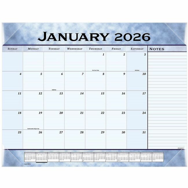 ACCO Brands AT-A-GLANCE Calendar Deskpad Marbled Be AAG89701