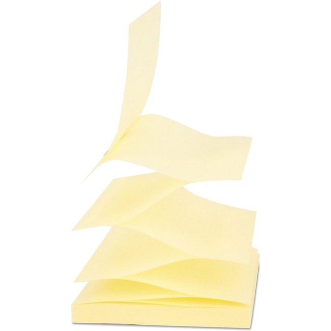 Universal Office Products Note Pad Fanfold 24 Pack Yellow UNV35694