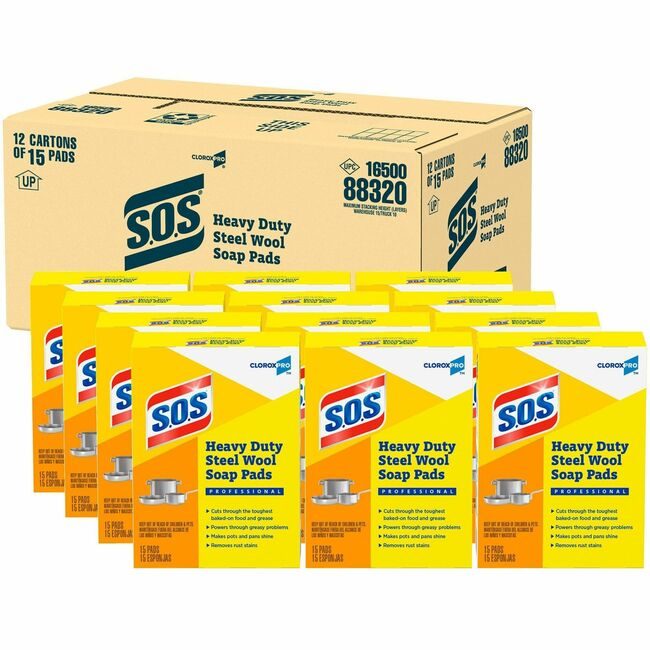 CloroxPro / Clorox The Clorox Company CloroxPro / Pad Soap S.O.S 15 Count CLO88320BD