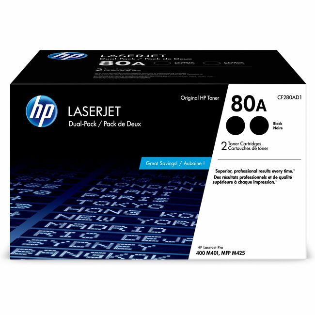 HP Inc. / Hewlett-Packard Crtdg Lsr 80A Black Dual HEWCF280AD1