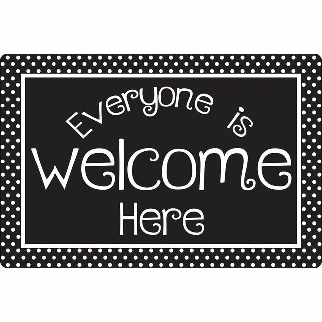 Ashley Productions Mat Welcome Everyone Dots ASH91509