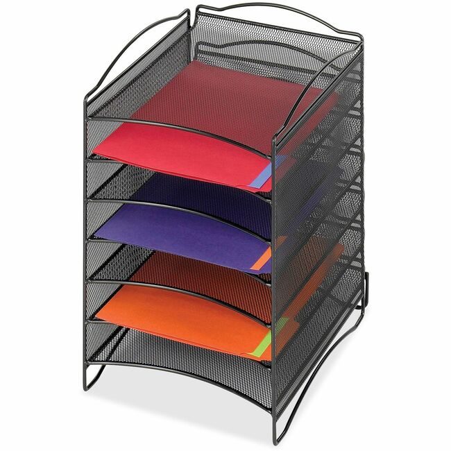 Safco Products Organizer MESH 6 PKT Black SAF9431BL