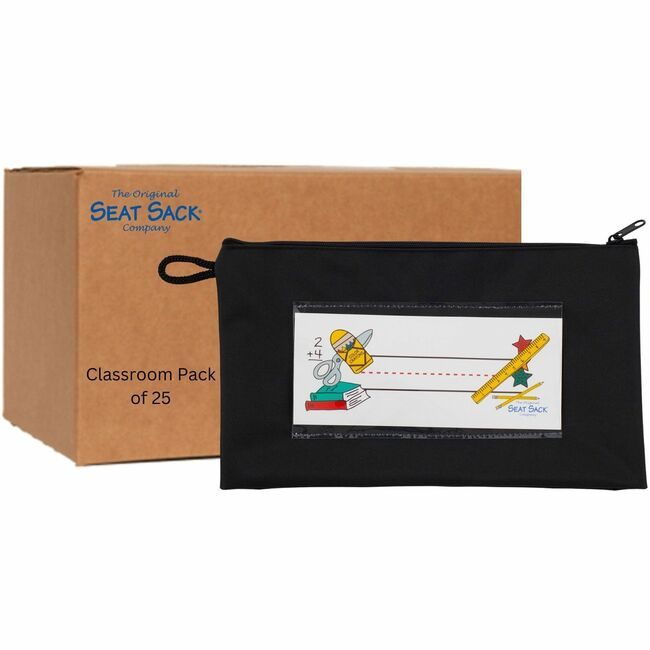 The Original Seat Sack Company Pouch Pencil 25 Pack Black SSK40193