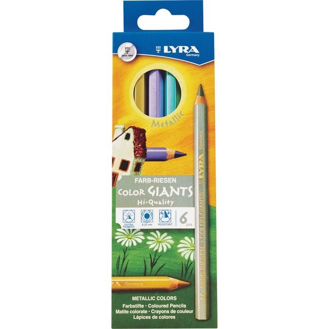 Dixon / Ticonderoga Dixon Ticonderoga Company / Pencil Colrd Mtllc 6 Count DIXL3941062