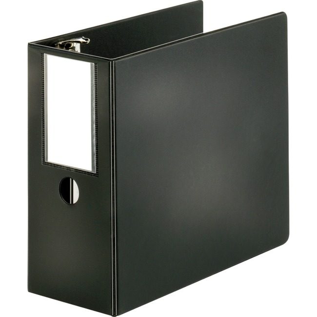 Business Source Binder Lblhldr Slant 5" Black BSN33121