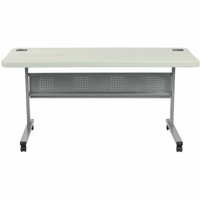 National Public Seating Table Flip Mobile 24X60 Gray NPSBPFT2460