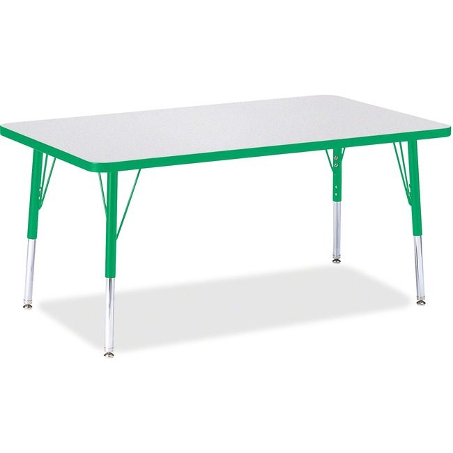 Jonti-Craft, Inc. Table Rectangle 30X48 Gy/Gn JNT6473JCE119