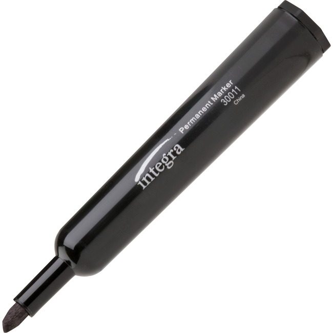 Integra Marker Permanent Chisel Black ITA30011