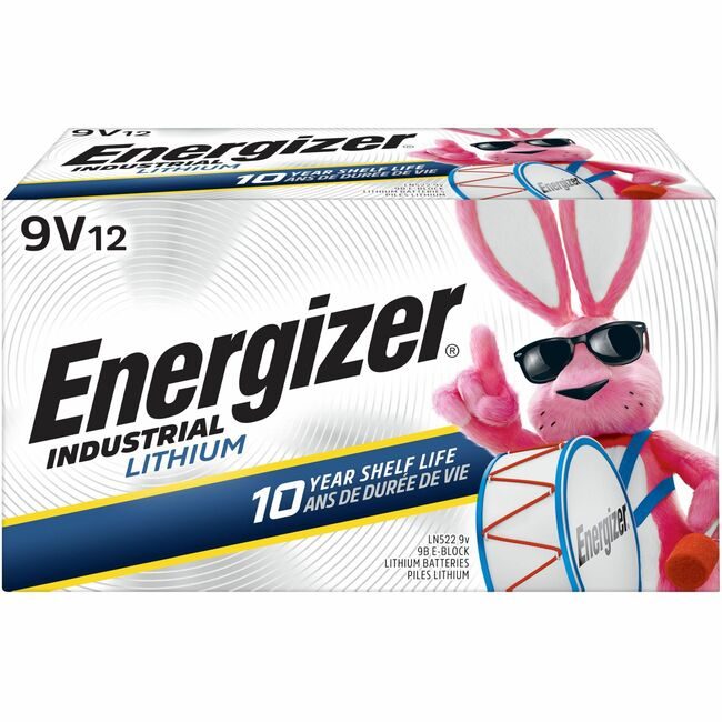 Energizer / Eveready Energizer Holdings / Eveready Battery Lthm Ind 9V 12 Pack EVELN522