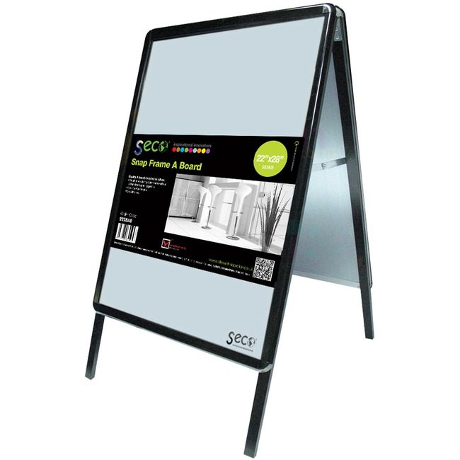 Stewart Superior Seco Sign Sdwlk Aboard 22X28 Black SSC2228ABBLACK