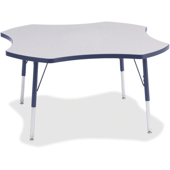Jonti-Craft, Inc. Table Four Leaf 48" Gy/Ny JNT6453JCA112