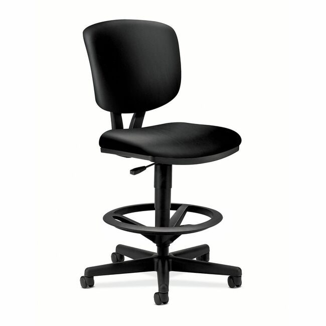 The HON Company Stool Task Leather Black HON5705SB11T