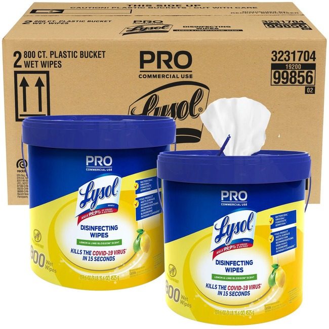Reckitt Lysol / Resolve / Air Wick / Easy-Off / product-specific Wipe Disnf Lemon Bucket 800 RAC99856CT