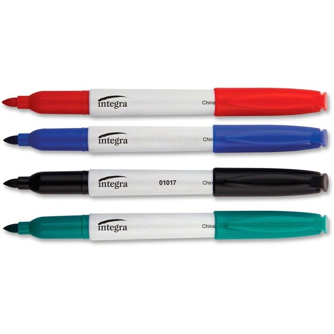 Integra Marker Dryerase Bullet 4 Pack ITA01019