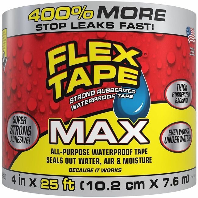Swift Response, LLC Flex Seal Tape Max 4"X25 Clear FLXTFSMAXCLR04