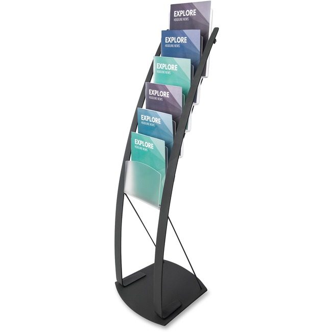 Deflecto Stand Literature Floor Blac DEF693104
