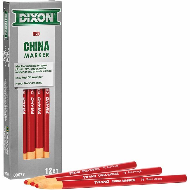 Dixon / Ticonderoga Dixon Ticonderoga Company / Marker China Paper-Wrap Red DIX00079