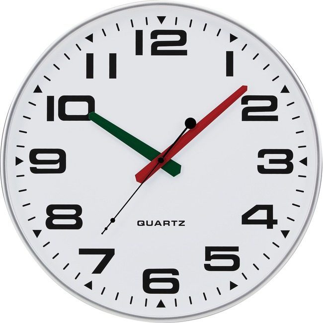Victory Light, Ltd. Clock Silent 13" Slim Slvr VLUTC2388FS