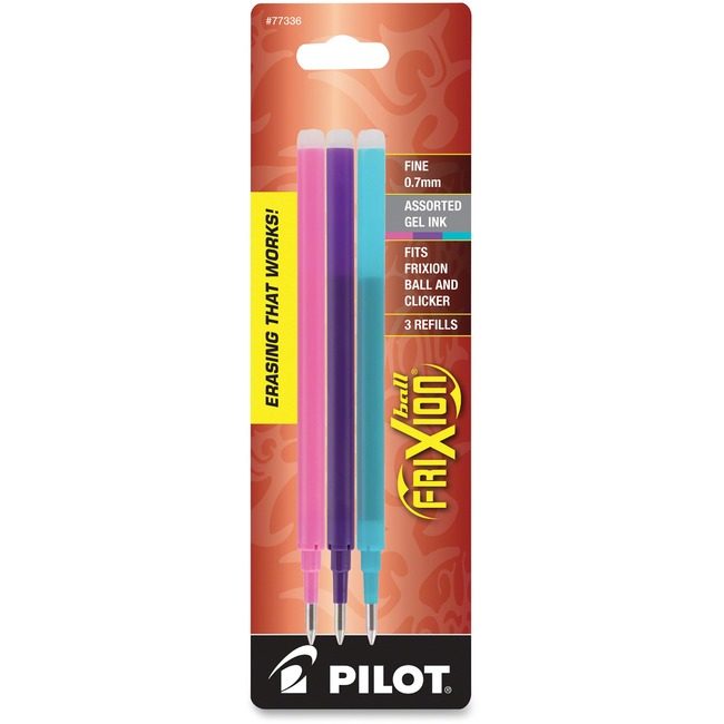 Pilot Corporation of America Refill Frixion 3/PK Assorted PIL77336