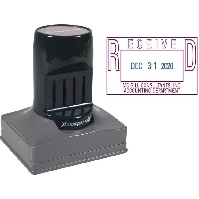 Shachihata / Xstamper Stamp Date Vx Pre-Ink 1.3X2 XSTC82