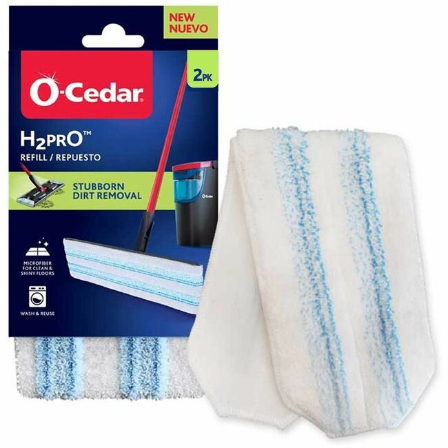 Freudenberg Household Products LP O-Cedar Refill Flat Mop H2 PRO 2 PK FHP175782
