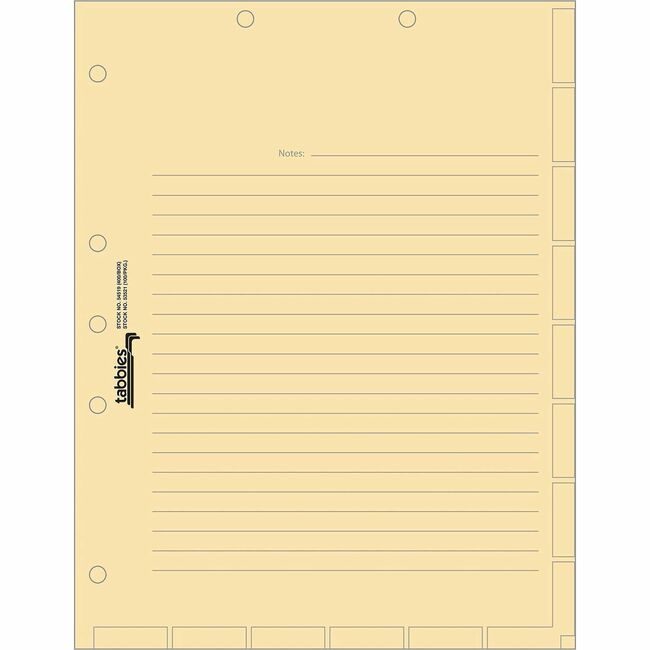 Tabbies Divider Medical Chart Mla TAB54519