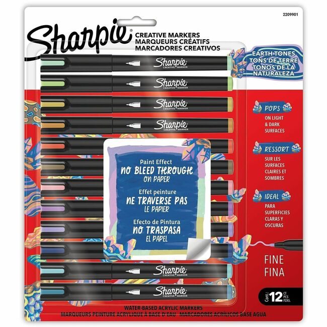 Sharpie / Expo / Prismacolor / Sanford Newell Brands / Sanford Sharpie / Expo / Prismacolor / Marker Shrp Finecreate 12 Count SAN2209901