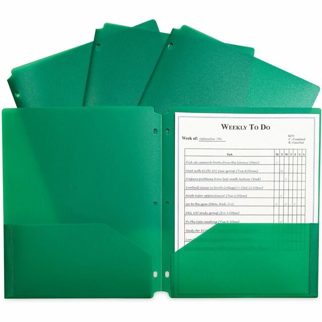 C-Line Products Folder 2-PCKET Ply Gr 25/BX CLI33933BX