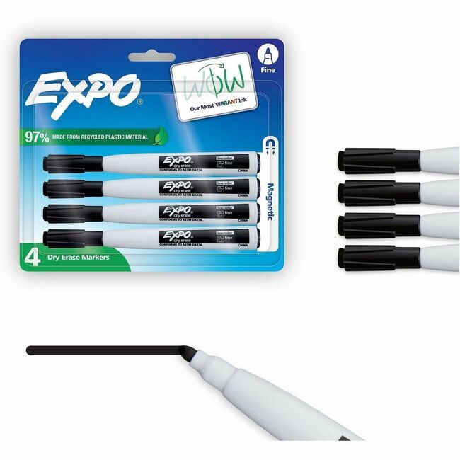 Sharpie / Expo / Prismacolor / Sanford Newell Brands / Sanford Sharpie / Expo / Prismacolor / Marker Magn Fn 4 Count Black SAN2211584