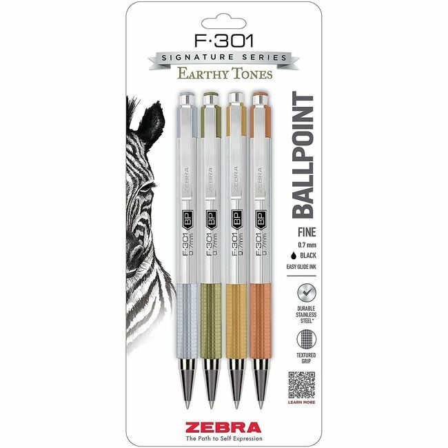 Zebra Pen Corporation F301 RT BP 0.7 Erth Tns ZEB27304