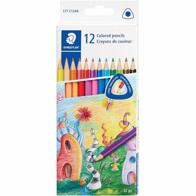 Staedtler Pencil Triangular Colored STD177C12