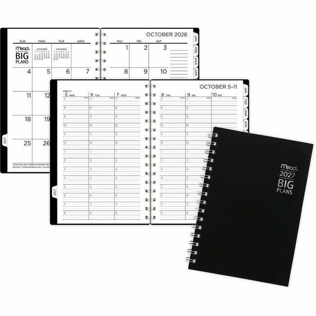 ACCO Brands AT-A-GLANCE Planner Big Plans Wm Small Black AAGCRW43005