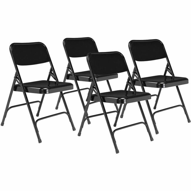 National Public Seating Chair Fold Steel Black NPS210