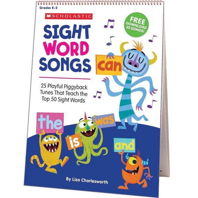 Scholastic Chart Flip Sight Word Songs SHS1338113135