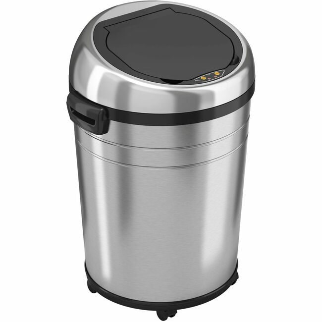 HLS Commercial Trashcan Round Steel XL 18G HLCHLS18RC
