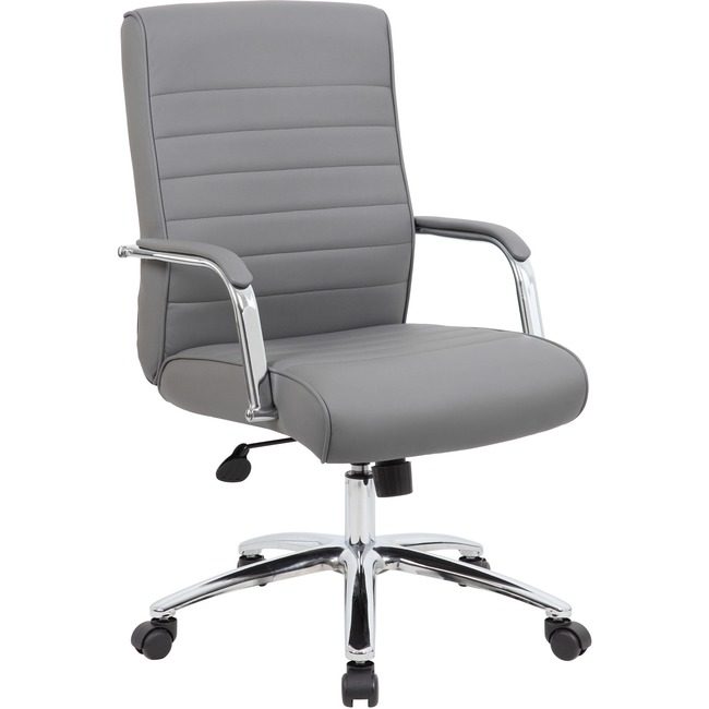 Boss Office Products Chair Executive Gray BOPB696CRBGY