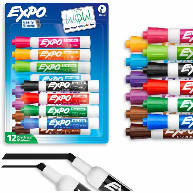 Sharpie / Expo / Prismacolor / Sanford Newell Brands / Sanford Sharpie / Expo / Prismacolor / Marker Dryer Lo Chisel 12 Pack SAN80699A