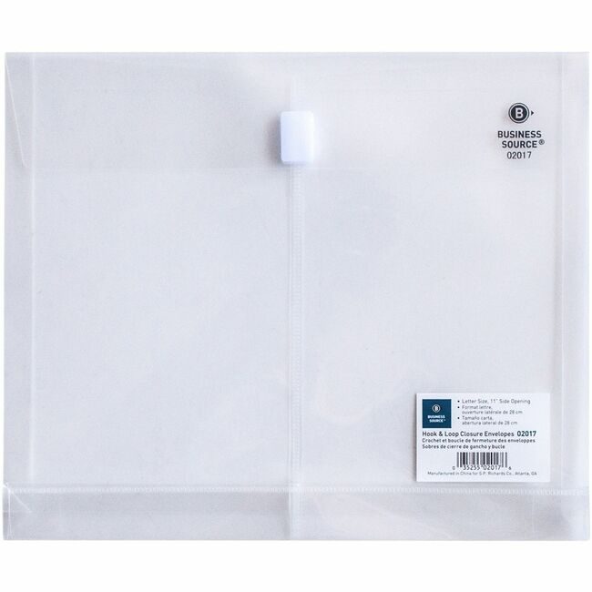 Business Source Envelope Poly Side Letter Clear BSN02017